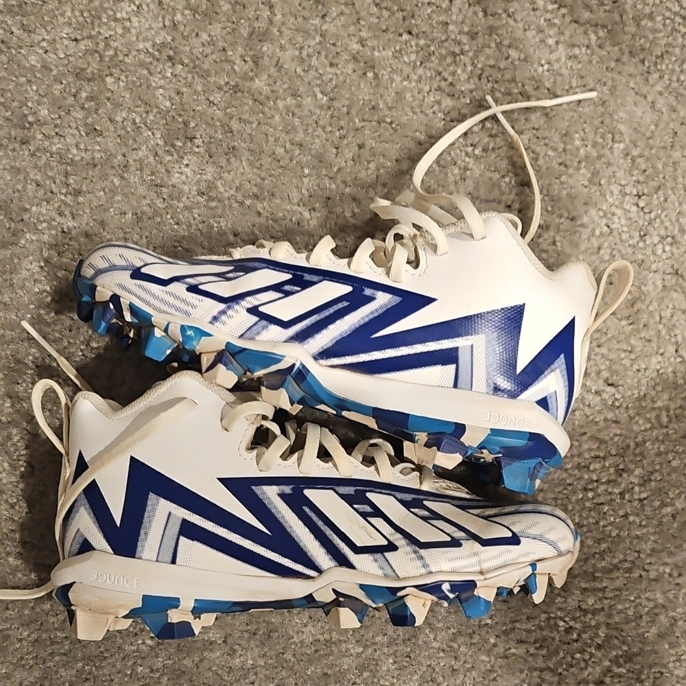 Adidas Freak Spark Kids Blue and White Cleats